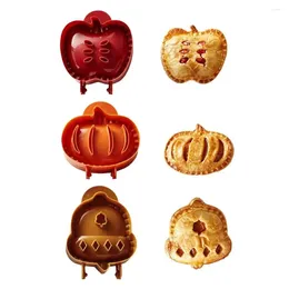 Baking Moulds Halloween Pie Cutter Cookie Apple Pumpkin Dessert Bakery Tools Hazelnut Christmas Fall Hand Molds For