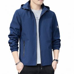 2024 New Men's Jackets Detachable Hat Autumn Thin Coat Solid Jackets for Men Korean Hood Casual Black Coat Windbreaker Male Z9c3#