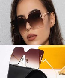 Fashion Men Sunglasses Sunshade glasses Leopard Head Composite Metal Rimless Optical Frame Classic Rectangle Square Gold Luxury Su7599666