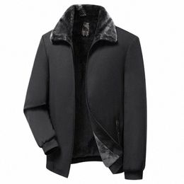 thickened Fleece Jacket Warm Gentleman Casual Parkas Faux Fur Fleece Men's Jacket Winter Coats Men's Large Size Cott Clothing q3VC#