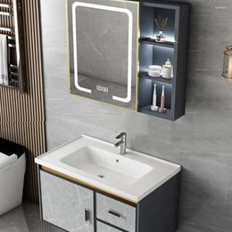 Bathroom Sink Faucets Smart Cabinet Whole Washbin Ceramic Washbasin Pool Wash Basin Combination Table