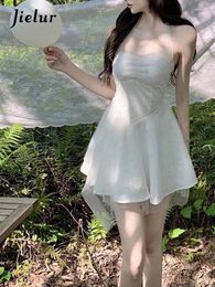 Casual Dresses Summer Sexy Pure Color Backless Mini Women Strapless Y2k Short Party Dress One Piece Korean Fashion