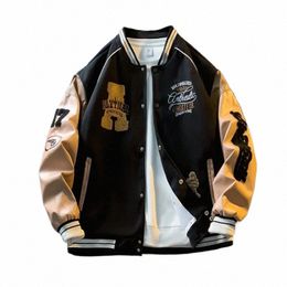 baseball Jacket Men Fi Baseball Jersey Casual Lg Sleeve Jacket Coats Fi Loose Male Coat Hooded Baseball Jersey New Y3w9#