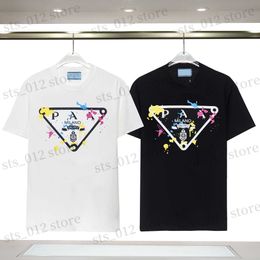 Men's T-Shirts 2024 new mens T-shirt High quality cotton high-end fashion brand short sleeve T-shirt male heavy couple matching thinM-3XL T240326