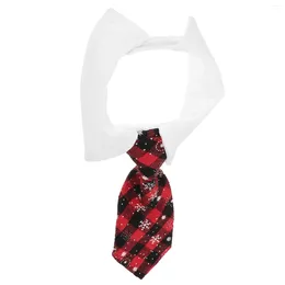 Dog Apparel Plaid Pet Neck Tie Cat Festival Accessory Adjustable