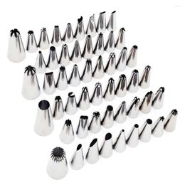 Baking Tools 24Pcs Metal Cake Cream Decoration Tips Set Pastry Stainless Steel Piping Icing Nozzle Cupcake Head Dessert Decorators