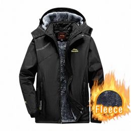 men Hiking Jacket Winter Inner Fleece Waterproof Women Outdoor Windbreaker Cam Skiing Rain Jacket Thick Thermal Coat 10bC#