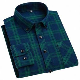 plus Size 8XL 7XL Men's Plaid Shirt Lg Sleeved New Classic Autumn Winter 100% Pure Cott Casual Comfort Home Wear Christmas 206l#