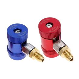 Upgrade 2Pcs R134a Connector Adapter Auto AC High/Low Side R134yf Quick Couplers Refrigerant Adapters Conversion Kits Car Tools Upgrade