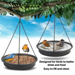 Other Bird Supplies Feeders Hanging Tray Bath Weather Proof Easy To Fill Birds Feeder For Outdoor Humming