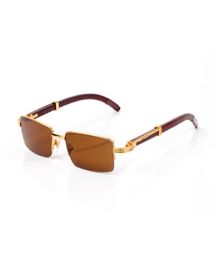Brand Designer Sunglasses for Women Mens Half Semi Rimless Metal Hinge Sunglasses Man Glasses Womens Ploarized Sun glass UV41917701