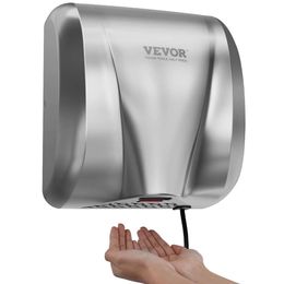 VEVOR Heavy-duty Commercial Dry Phone, 1300W Automatic High-speed Stainless Steel Heating Hand Drum Fan, 120V Plug/hard Wired Dual Power Supply Option,