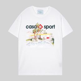 Casa T Shirts Casa Blanca Mens Designer T Shirts Casablanca T Shirt Luxury Men Casual T-Shirts Mens Casablanc Shirt Tennis Shorts Sleeve Casa Blanca Shirts 330