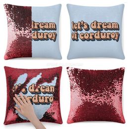 Pillow Case Corduroy Dreams-rex Orange County Sequin Pillowcase Glitter Throw For Party Cafe Home Sofa Dreams Curduroy Dream