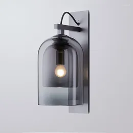 Wall Lamp Modern Loft Glass Sconces Iron Corridor Dining Room Bedroom Bedside Monkey Lights For Home