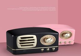 Retro bluetooth speaker girl heart mini cute audio creative subwoofer card computer audio6505644