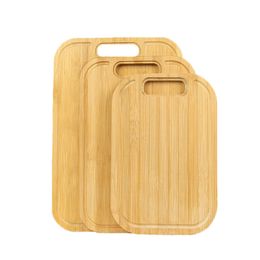 Bamboo Cutting Board Round Edge Portable Kitchen Double Sides Can Be Used For A Household