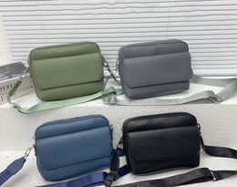 Fashion Designer Bag Men's Clutch Black Leather Large Capacity Shoulder Bag High Quality Crossbody Bag 20Bag A22