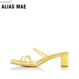 Sandals ALIAS MAE ARABELLA New Design Womens Summer 2023 Cool Office Business Casual Lace Beautiful Lightweight High Heel SlippersL2403
