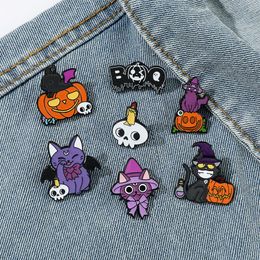 Halloween dark witch brooch Cute Anime Movies Games Hard Enamel Pins Collect Cartoon Brooch Backpack Hat Bag Collar Lapel Badges