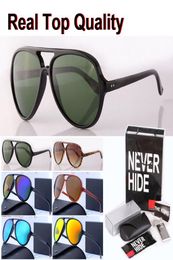 Top Quality Brand Sunglasses men women Plank frame UV mirror glass lens Retro Eyewear with original box packages accessories ev6824176