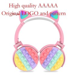 Pressure Reducing 950 Luminous Cat Ear Foldable Wireless Bluetooth Earphones