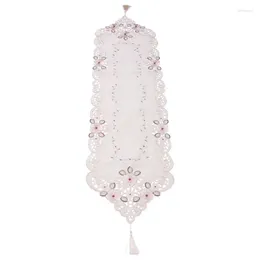 Table Skirt Quality Runner Embroidered Floral Cloth Pattern:#2 Flower Size:40X150cm