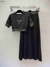 Brand skirt set Women t shirt suit skirt two-piece dress designer fashion womens short tshirt long skirt 2pcs casual vacation dresses Mar 27