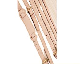 Top Quality Genuine Vachetta Patina Calf Leather Shoulder Strap For Designer Women Handbag Shoulder Bag Duffle 2206013947267