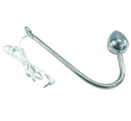 Electro wave physical shock anal hook beads plug ring massager electrical stimulation medical therapy device sex toys6453854