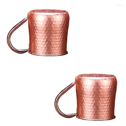 Mugs Hammered Copper Beer/Milk Mug Handcrafted Moscow Mule Cup Drinkware Tableware 520ML