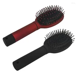 Storage Bottles Large Comb Convenient Concealment Money Box Round Hair Brush Travel Hairbrush Ornament For Women