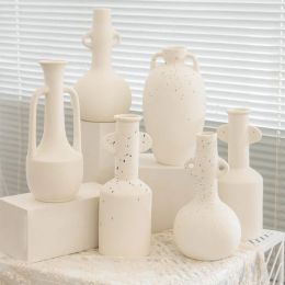 Vases Ceramic Vase Decor Nordic Style Home Decor For Room Decor Dried Flower Vase For Decoration Original Vase Houses Decoration