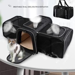 Cat Carriers Pet Carrier Airline Approved Soft-Sided Expandable Collapsible Portable Travel For Puppy Dogs Cats