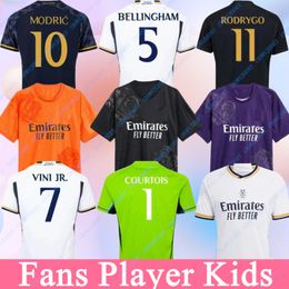 23/24 BELLINGHAM VINI JR soccer jerseys MBAPPE Tchouameni 2023 2024 football shirt ReAL Madrids CAMAVINGA Rodrygo MODRIC Camisetas men kids kit uniforms fans