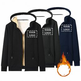 custom Link Winter Lamb Jackets Zipper Warm Coat Thick Lambswool Hoodies Casual Wr Hooded Sweatshirt Design Your Own Logo 07Pa#