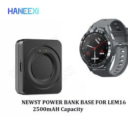 Accessories 2500mAh power bank base charger dock For LEM16 1.6Inch 4G Smart Watch LEM 16 smartwatch clock hour saat battery charger stand