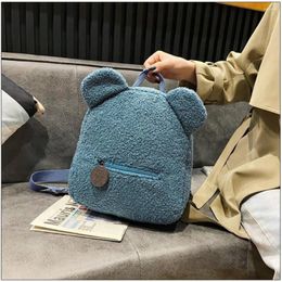 School Bags Cartoon Design Women's Backpack Book Bag Cute Bear Shoulder Mini Rucksacks Children Plush