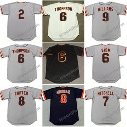 Men's 1969's-2002's San Francisco DICK DIETZ J.T. SNOW ROBBY THOMPSON KEVIN MITCHELL GARY CARTER JOE MORGAN MATT WILLIAMS JOHNNIE LeMASTER Throwback Baseball Jersey S-5XL