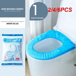 Toilet Seat Covers 2/4/6PCS Disposable Cushion Travel Portable Sticker Paper Non-Woven Waterproof Universal Cover