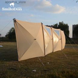 Tents and Shelters SmiloDon Foldable Outdoor Camping Shelter Windproof Waterproof Windproof Tent Picnic Barbecue Beach Large Waterproof Oil Cloth Fence24327