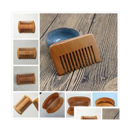 Disposable Comb Delicate Wood Custom Your Design Beard Customized Combs Laser Engraved Wooden Hair For Women Men Grooming Drop Deliver Otyit