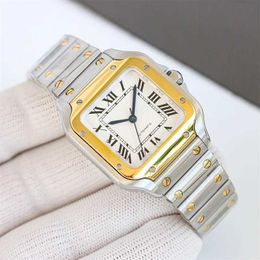 Other Watches High quality luxury design square mens automatic watch original top-level watch solid steel waterproof fashion watch J240326