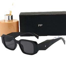 Rectangle Symbole Sunglasses PR 17WSF 10ZS Designer for Women Sun Glasses Men Womens Pink Black Marble Yellow Classic Eyeglasses 22 Q63r#
