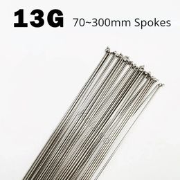 36Pcs Electric Bicycle Spokes 13G Steel Silver Colour MTB Road Bike with Nipples Cycle Parts Customise Length Rim 240325