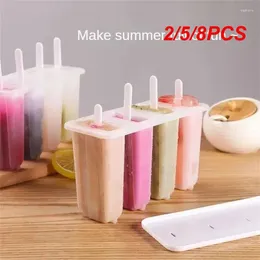 Baking Moulds 2/5/8PCS Mold 4 Grids Clean And Hygienic Easy To Material Safety Release Kitchen Tools Popsicle Durable