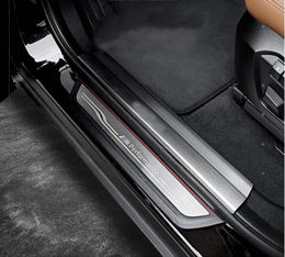 Car Sticker M performance Welcome pedal Threshold Bar cover trim strips For BMW 1 3 4 5 Series 3GT X1 X3 X4 X5 X6 F10 F30 F20 F8509290