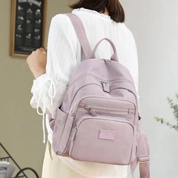 Backpack Fashion Multi-layer Women Backpacks Light Weight Student Book Bag Waterproof Nylon Travel Knapsack Teenager Girl School Rucksack