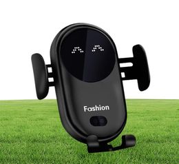 S11 Automatic Infrared Sensor Car Wireless Charger 15W Wireless Fast Charging Mobile Phone Air Vent Mount Phone Holder Bracket2011356