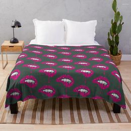 Blankets Ben Azelart Merch Stay Wild Lip Throw Blanket Decorative